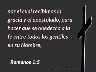 Romanos 1:5 (Armada)